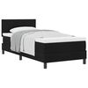 vidaXL Boxspringbed met matras met hoofdeinde Zwart 90 x 190 cm Stof