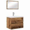 vidaXL Badkamermeubelset 3 st Oud Hout 61 x 39 x 45 cm Bewerkt hout