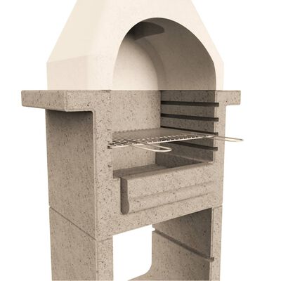 Verfijning Paine Gillic naar voren gebracht vidaXL Houtskoolbarbecue met schoorsteen beton online kopen | vidaXL.be