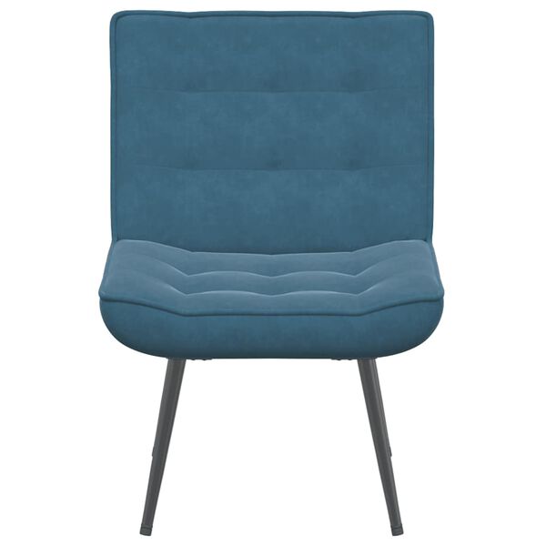 vidaXL Relaxstoel 64x74x84 cm fluweel blauw