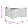 vidaXL Tuinkrukken met kussens 2 st 55x55x36 cm poly rattan grijs