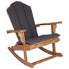 vidaXL Tuin Adirondack Schommelstoel Naturel Massief teakhout