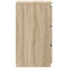 vidaXL Nachtkastjes 2 st 40x35x62,5 cm bewerkt hout sonoma eikenkleur