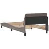 vidaXL Bedframe "Dover" 100x200 cm stof taupe