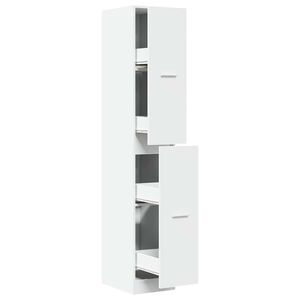 vidaXL Apothekerskast Wit 30x41x174,5 cm Bewerkt Hout