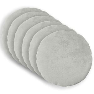 vidaXL Kussensloop 6 pcs HEERLEN Lichtgrijs &Oslash; 30 cm Flanel