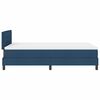 vidaXL Boxspring bed met matras met hoofdeinde Blauw 120 x 200 cm Stof