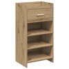 vidaXL Schoenenkast 48 x 36 x 92 cm Bewerkt hout Artisanaal eiken