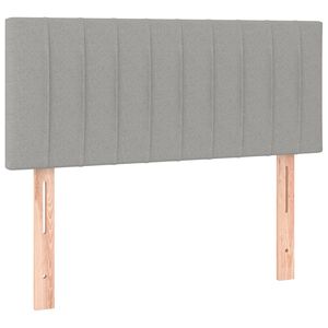 vidaXL Hoofdbord 90x5x78/88 cm stof lichtgrijs