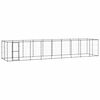 vidaXL Hondenkennel 21,78 m&sup2; staal