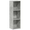vidaXL Boekenkast/tv-meubel 36x30x114 cm bewerkt hout betongrijs