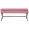 vidaXL Opbergkruk 110x45x49 cm fluweel roze