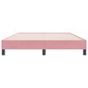 vidaXL Bedframe zonder matras 140x220 cm fluweel roze