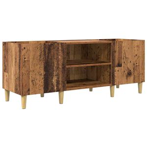 vidaXL Platenkast 121 x 38 x 48 cm Bewerkt hout Oud Hout