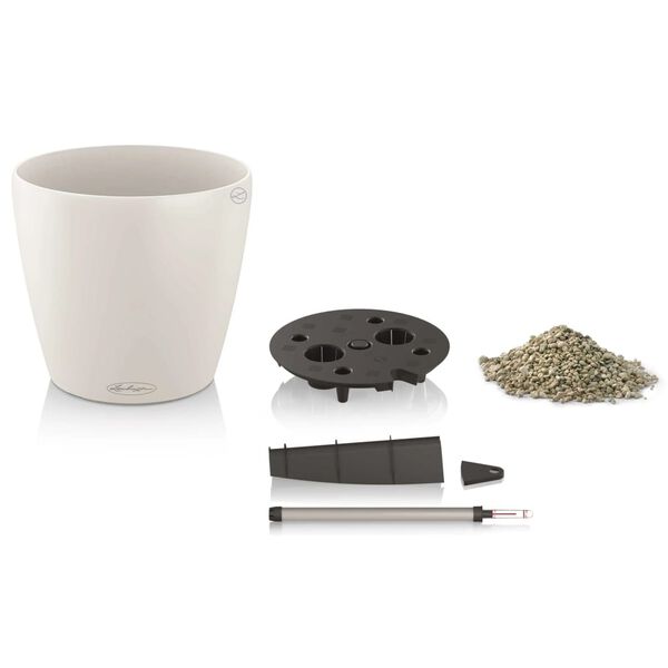 LECHUZA Plantenbak Classico color 28 ALL-IN-ONE hoogglans wit 13190