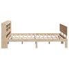 vidaXL Bedframe met hoofdbord massief grenenhout 160x200 cm