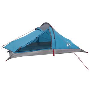 vidaXL Backpacking Tent 2-persoons Blauw 185T Polyester met PU Coating