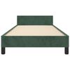 vidaXL Bedframe zonder matras 90x190 cm fluweel donkergroen