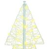 vidaXL Kerstboom met 240 LED Warmwit 180 cm Acryl