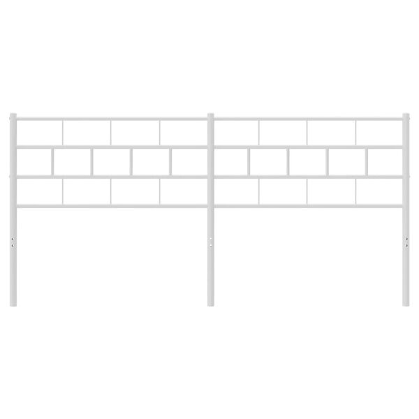 vidaXL Hoofdbord 160 cm metaal wit