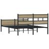 vidaXL Bedframe zonder matras hout sonoma eikenkleurig 140x200 cm