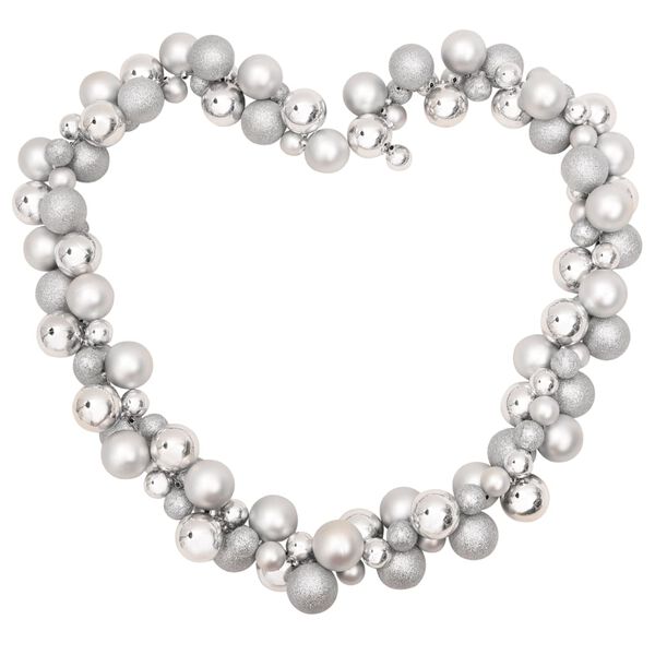 vidaXL Kerstslinger ballen 175 cm polystyreen zilverkleurig