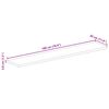 vidaXL Tafelblad rechthoekig 180x30x3,8 cm massief mangohout