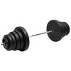 vidaXL Halter met gewichten 90 kg