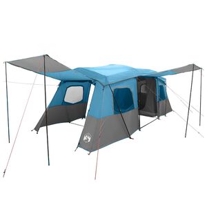 vidaXL Instant Tent met Waterdichte Regenfly 3-persoons Blauw