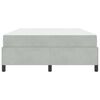 vidaXL Bedframe met matras Lichtgrijs 160 x 200 cm Stof