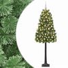 vidaXL Kunstkerstboom met scharnierende takken en kerstballen 120 cm