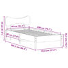 vidaXL Bedframe zonder matras massief grenenhout 90x200 cm