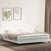 vidaXL Boxspring met matras fluweel lichtgrijs 180x220 cm