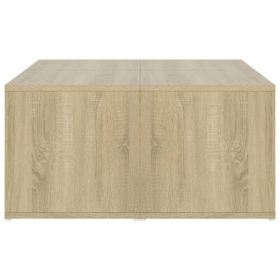 vidaXL Salontafels 4 st 33x33x33 cm bewerkt hout sonoma eikenkleurig