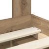 vidaXL Bedframe Ambachtelijk eiken 160 x 200 cm Massief grenenhout