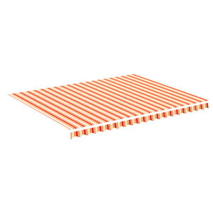 vidaXL Vervangingsdoek voor luifel 4,5x3,5 m polyester geel en oranje