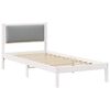 vidaXL Bedframe Lichtgrijs 90 x 190 cm Massief grenenhout