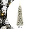 vidaXL Kunstkerstboom Wit 120 cm PVC en Metaal en Plastic