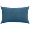 vidaXL Sofa Kussens 2 stuks Blauw 50 x 30 cm Cordstof