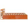 vidaXL Bedframe met hoofdbord massief grenenhout wasbruin 120x200 cm