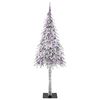 vidaXL Kerstboom met 300 LED met standaard Wit 210 cm PE en staal