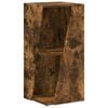 vidaXL Zijplank 33 x 32 x 70,5 cm Bewerkt hout Gerookt eiken
