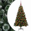 vidaXL Kunstkerstboom met Ballen 120 cm 150 LED's Warmwit