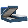 vidaXL Ottoman Bed met Matrassen en LED Blauw 180 x 200 cm Stof