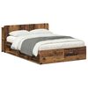 vidaXL Bedframe met opslag Oud hout 150 x 200 cm Bewerkt hout