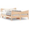 vidaXL Bedframe zonder matras massief grenenhout 135x190 cm