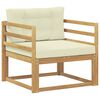 vidaXL Buiten Midden Sofa Polyester Wit