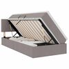 vidaXL Opbergbed met matras met hoofdeinde Taupe 90 x 190 cm fluweel