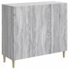 vidaXL Dressoir Grijs sonoma 89 x 34,5 x 80 cm Bewerkt hout