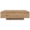 vidaXL Salontafel Artisan Eiken 100 x 100 x 31 cm Bewerkt hout